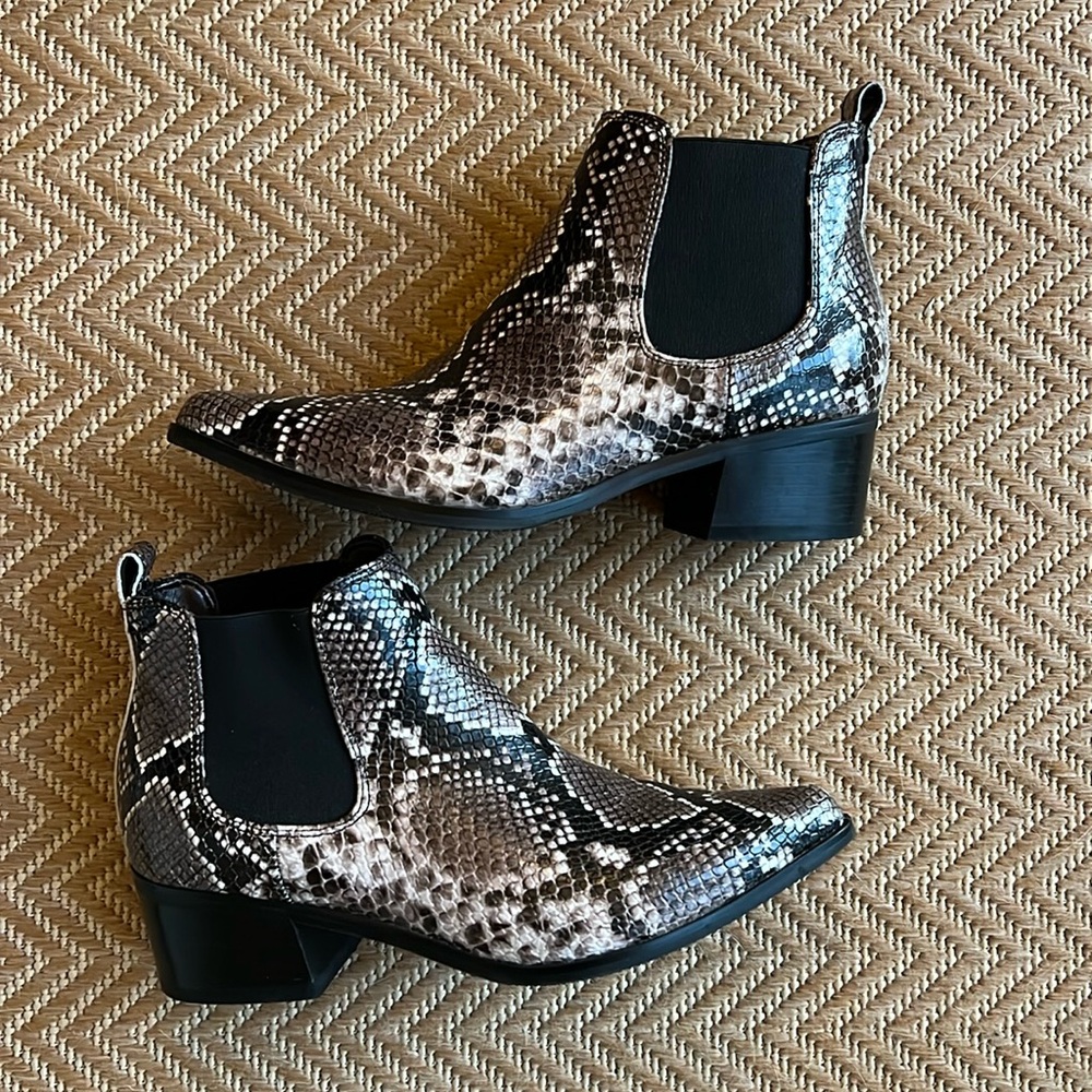 Blondo Waterproof Snakeskin Boots